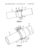 PIPE CLAMP WITH INTEGRAL LATCH diagram and image