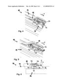 Adjustment Device for a Sliding Roof Cover on a Vehicle diagram and image