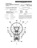 Electric Lamp Comprising Holding Knobs for the Luminous Element diagram and image