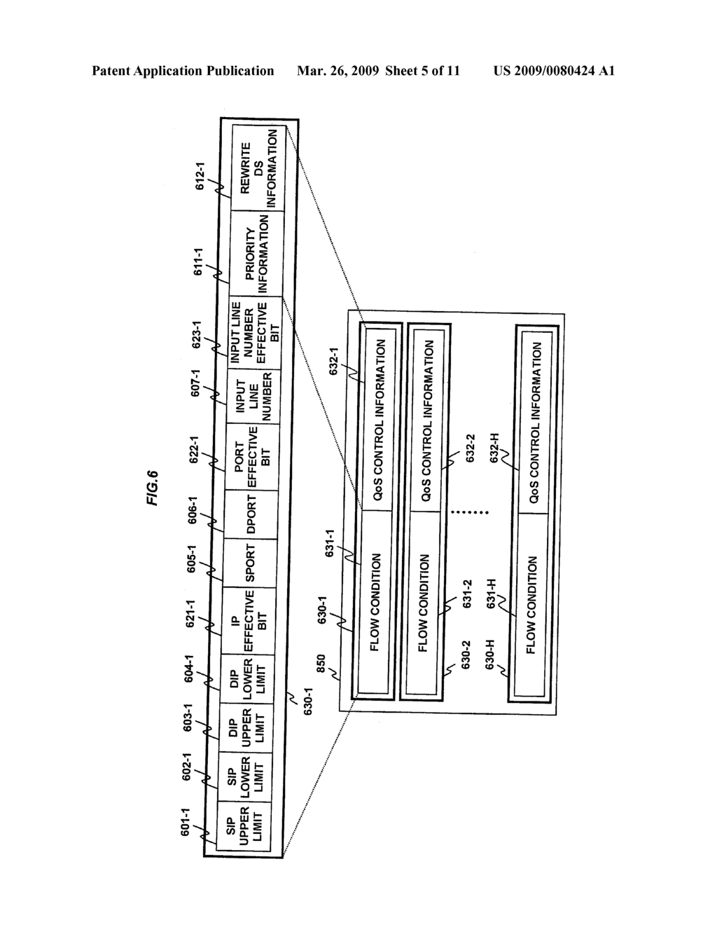 PACKET COMMUNICATION SYSTEM WITH QOS CONTROL FUNCTION - diagram, schematic, and image 06