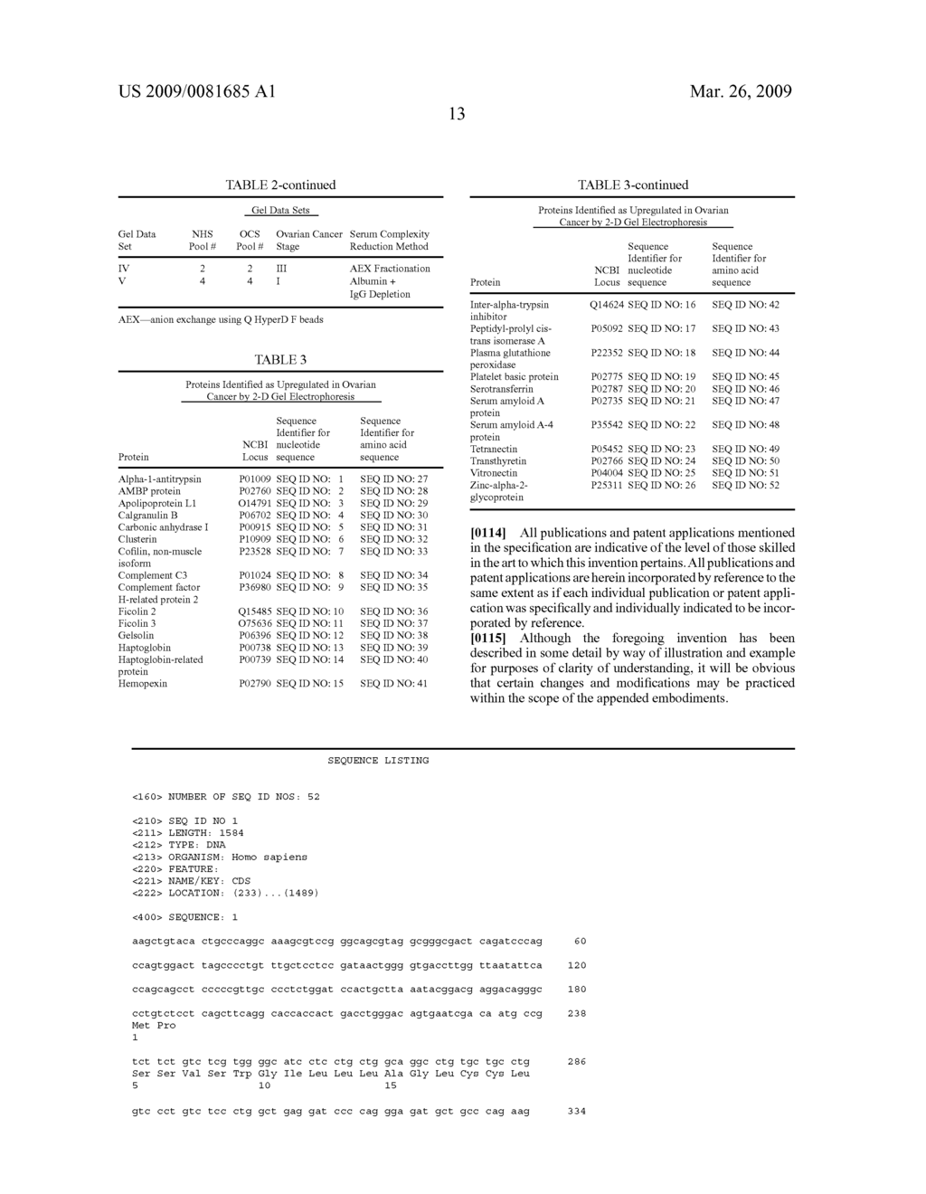 METHODS AND COMPOSITIONS FOR THE DETECTION OF OVARIAN DISEASE - diagram, schematic, and image 14