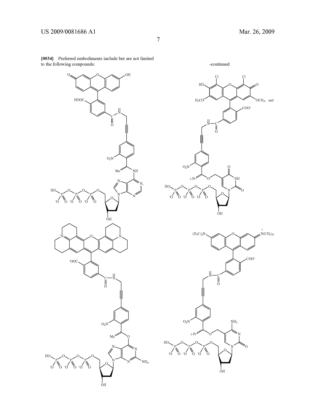 PHOTOCLEAVABLE LABELED NUCLEOTIDES AND NUCLEOSIDES AND METHODS FOR THEIR USE IN DNA SEQUENCING - diagram, schematic, and image 08