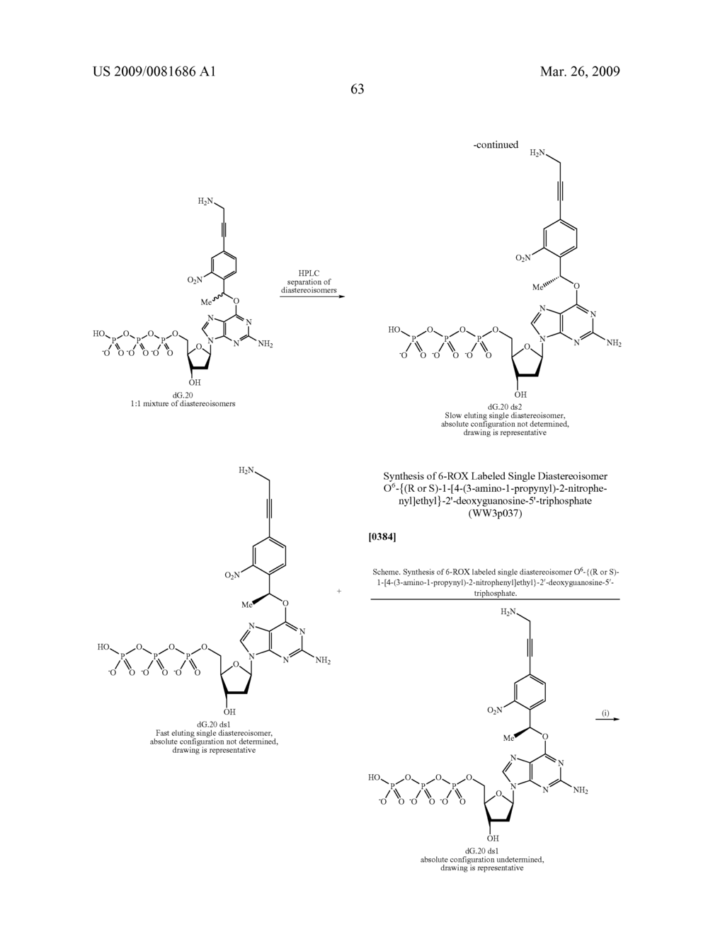 PHOTOCLEAVABLE LABELED NUCLEOTIDES AND NUCLEOSIDES AND METHODS FOR THEIR USE IN DNA SEQUENCING - diagram, schematic, and image 64