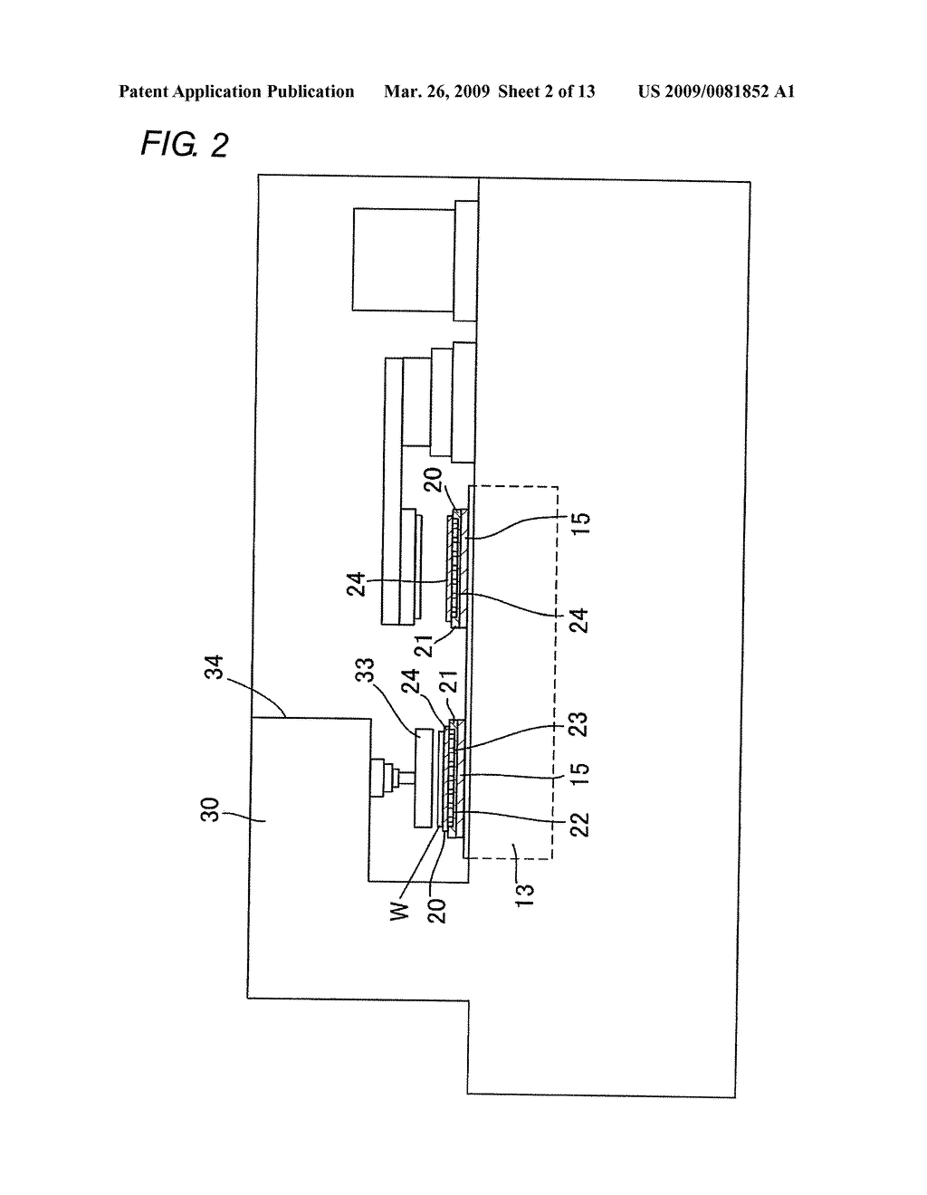 HOLDING JIG, SEMICONDUCTOR WAFER GRINDING METHOD, SEMICONDUCTOR WAFER PROTECTING STRUCTURE AND SEMICONDUCTOR WAFER GRINDING METHOD AND SEMICONDUCTOR CHIP FABRICATION METHOD USING THE STRUCTURE - diagram, schematic, and image 03