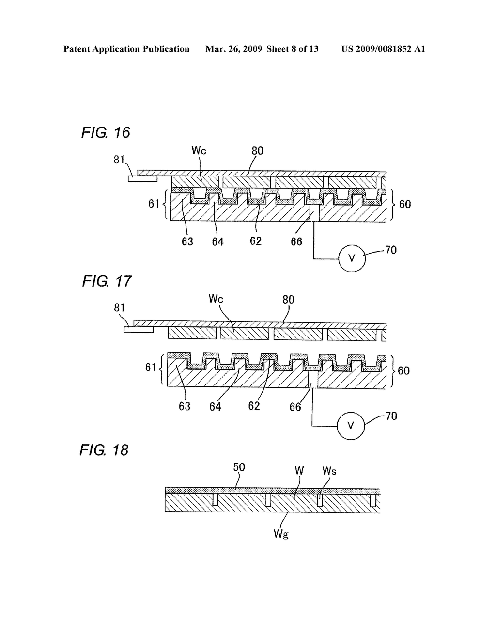 HOLDING JIG, SEMICONDUCTOR WAFER GRINDING METHOD, SEMICONDUCTOR WAFER PROTECTING STRUCTURE AND SEMICONDUCTOR WAFER GRINDING METHOD AND SEMICONDUCTOR CHIP FABRICATION METHOD USING THE STRUCTURE - diagram, schematic, and image 09