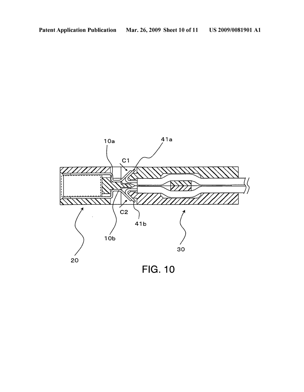 Cable connector, method of connecting a cable connector and a cable - diagram, schematic, and image 11