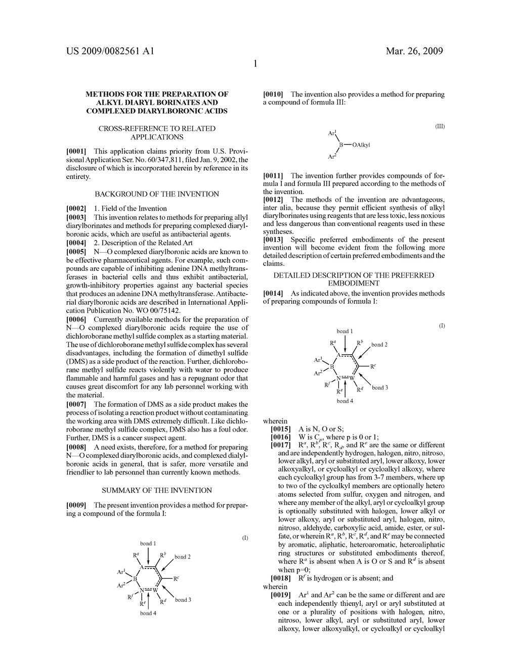 Methods For The Preparation Of Alkyl Diaryl Borinates And Complexed Diarylboronic Acids - diagram, schematic, and image 02