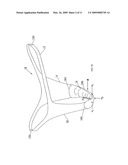 Thong-style sanitary pad and disposable thong for supporting same diagram and image