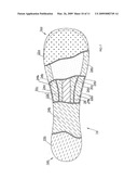 Thong-style sanitary pad and disposable thong for supporting same diagram and image