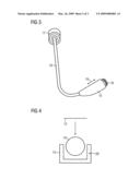 Tool for inserting a receiver of a hearing apparatus into an auditory canal diagram and image