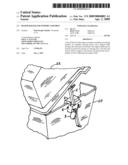 Biased Bar-B-Q lid support assembly diagram and image