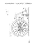 REAR WHEEL MOUNTING ASSEMBLY FOR A WHEELCHAIR diagram and image