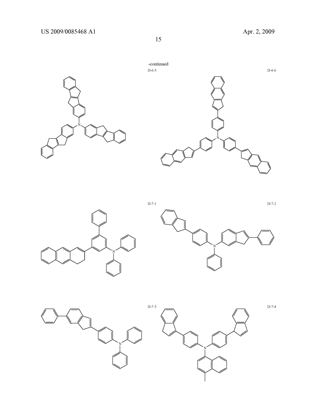 AROMATIC AMINE DERIVATIVES AND ORGANIC ELECTROLUMINESCENCE DEVICES USING THE SAME - diagram, schematic, and image 18