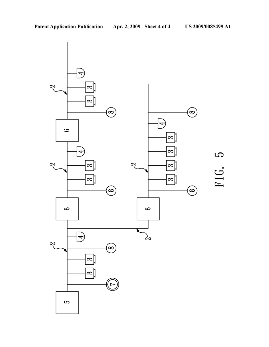 SUBAREA CONTROL SYSTEM OF ELECTRICAL LIGHTING SEPARATED BY A DEMARCATION REPEATER - diagram, schematic, and image 05