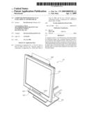 Computer Monitor Having Flat Panel Display And Printhead diagram and image