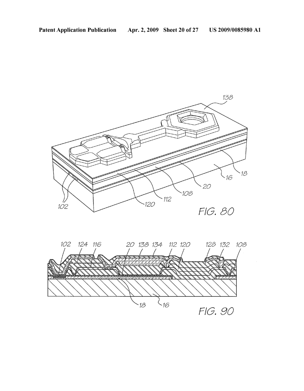 PRINTHEAD WITH NOZZLE ARRANGEMENTS INCORPORATING FLUIDIC SEALS - diagram, schematic, and image 21