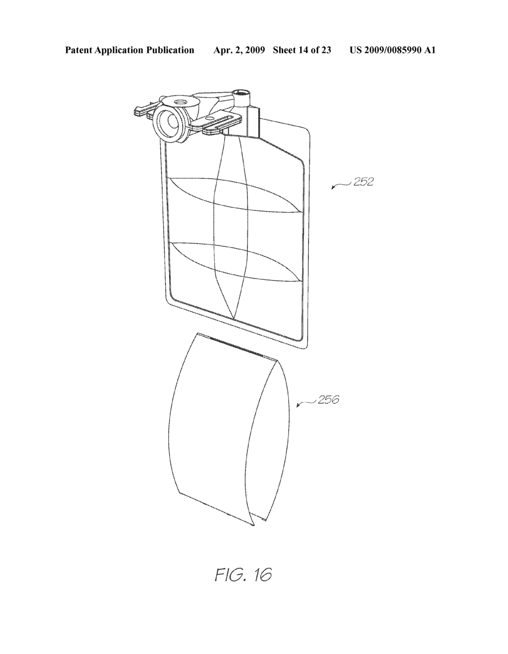 PRINTHEAD CARTRIDGE WITH INK SUPPLY BAGS - diagram, schematic, and image 15