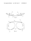 Clip for releasably attaching clip-on accessory to eyeglasses diagram and image