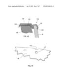 Clip for releasably attaching clip-on accessory to eyeglasses diagram and image