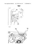 Actuator latching mechanism for magnetic disk drive diagram and image