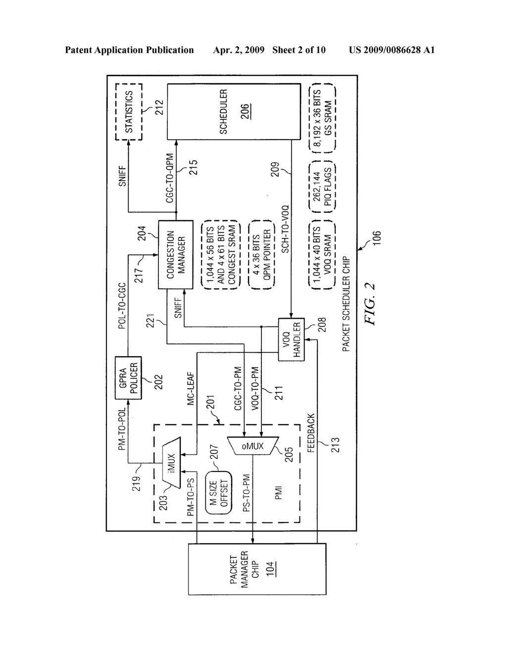 Apparatus and methods for scheduling packets in a broadband data stream - diagram, schematic, and image 03