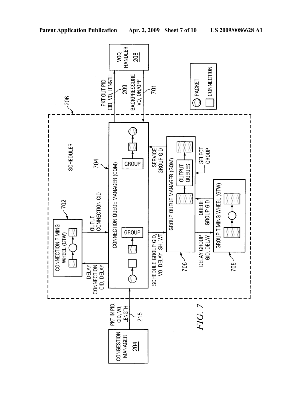 Apparatus and methods for scheduling packets in a broadband data stream - diagram, schematic, and image 08