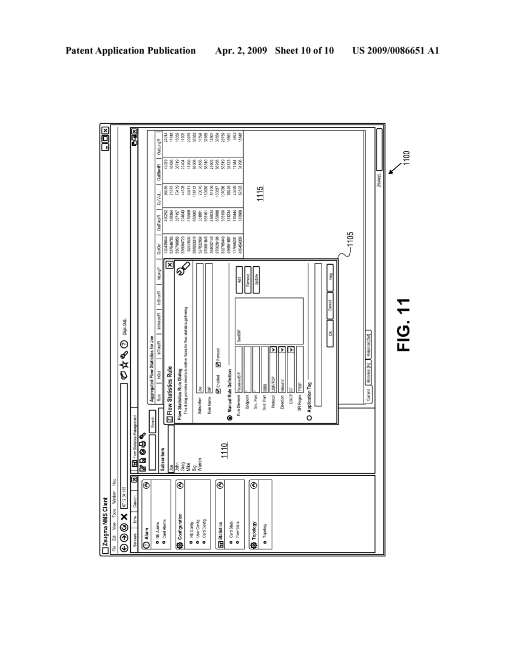 Intelligent collection and management of flow statistics - diagram, schematic, and image 11