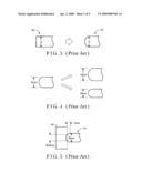 Phase change memory cell with roundless micro-trenches diagram and image