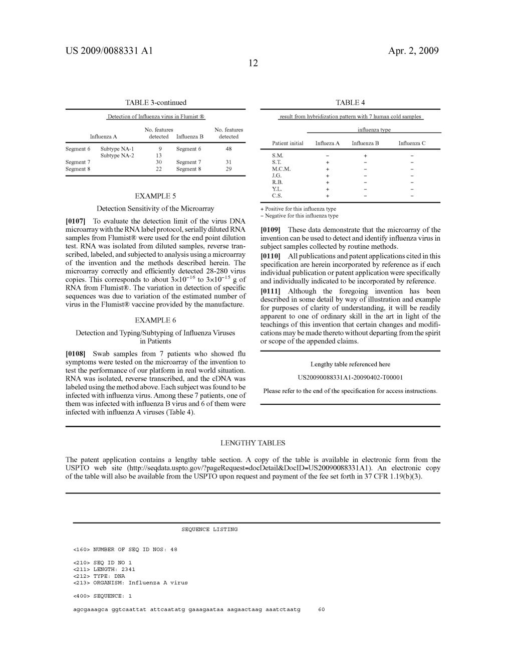 INFLUENZA VIRUS NUCLEIC ACID MICROARRAY AND METHOD OF USE - diagram, schematic, and image 16