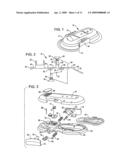 Disposable infusion device with snap action actuation diagram and image