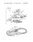 Disposable infusion device with snap action actuation diagram and image