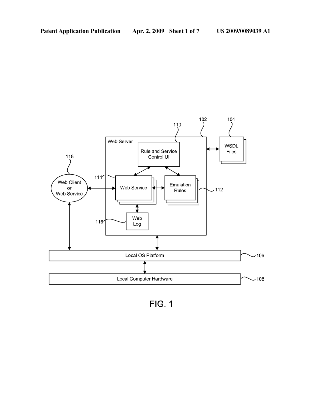 SYSTEM AND METHOD OF EMULATING FUNCTIONALITY OF A WEB SERVICE - diagram, schematic, and image 02