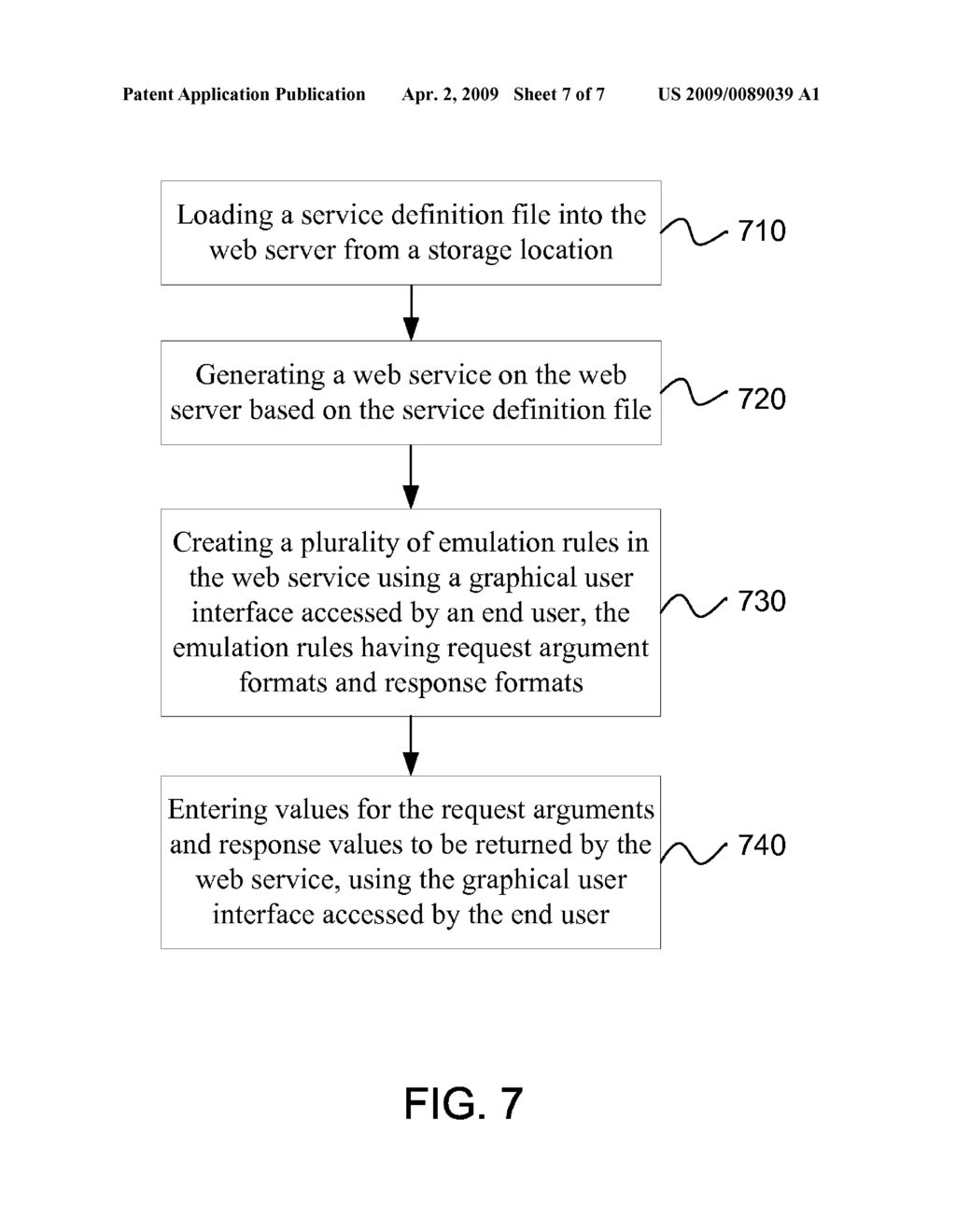 SYSTEM AND METHOD OF EMULATING FUNCTIONALITY OF A WEB SERVICE - diagram, schematic, and image 08