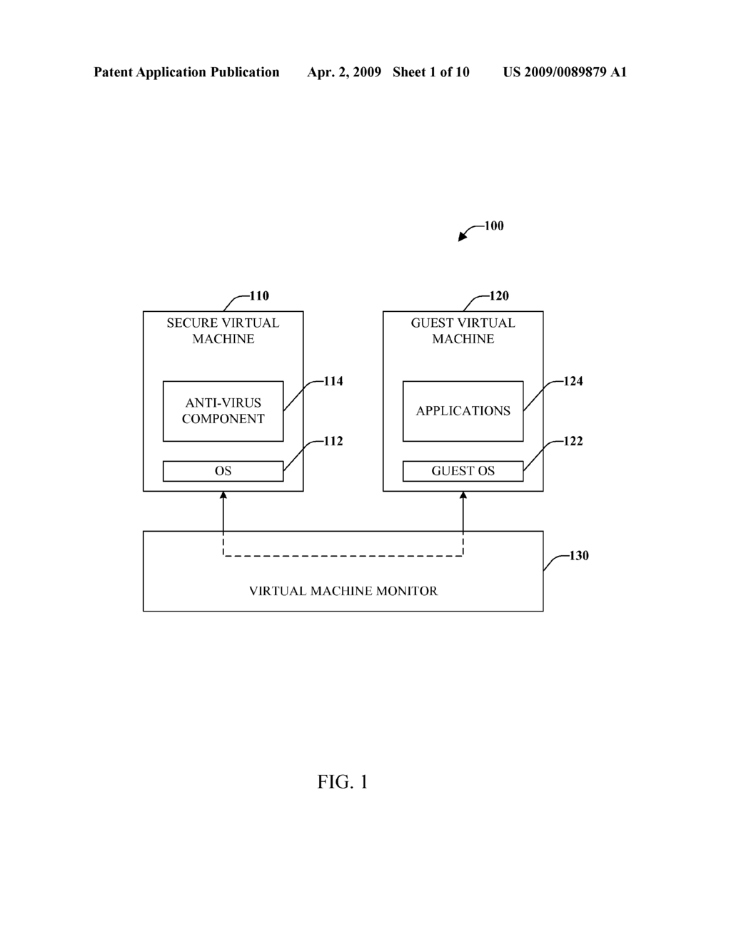 SECURING ANTI-VIRUS SOFTWARE WITH VIRTUALIZATION - diagram, schematic, and image 02