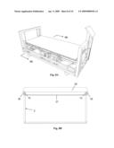 Bed with Adjustable Patient Support Framework diagram and image