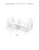 Bed with Adjustable Patient Support Framework diagram and image