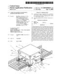 Cable management system for a raised floor grid system diagram and image