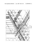 Cable management system for a raised floor grid system diagram and image