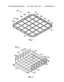 Cable management system for a raised floor grid system diagram and image