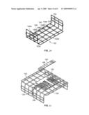 Cable management system for a raised floor grid system diagram and image