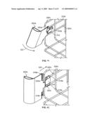 Cable management system for a raised floor grid system diagram and image