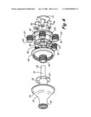 Epicyclic gear train for variable cycle engine diagram and image