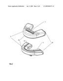 CONTINOUSLY ADJUSTABLE MANDIBULAR PROTRUSION SPLINT FOR TREATING SNORING AND OBSTRUCTIVE SLEEP APNOEA diagram and image