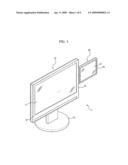 SUPPORTING DEVICE AND DUAL DISPLAY UNIT HAVING THE SAME diagram and image