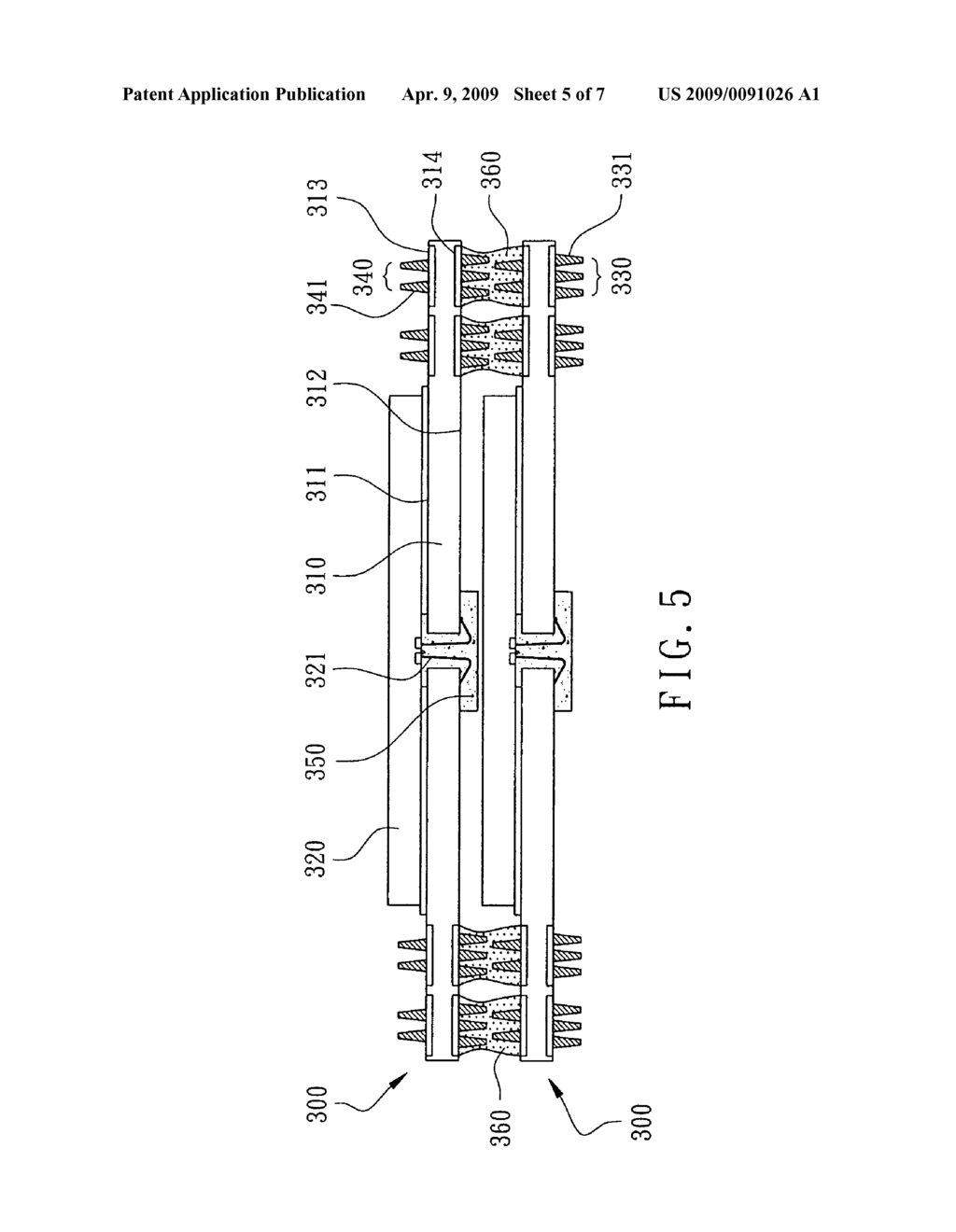 Stackable semiconductor package having plural pillars per pad - diagram, schematic, and image 06