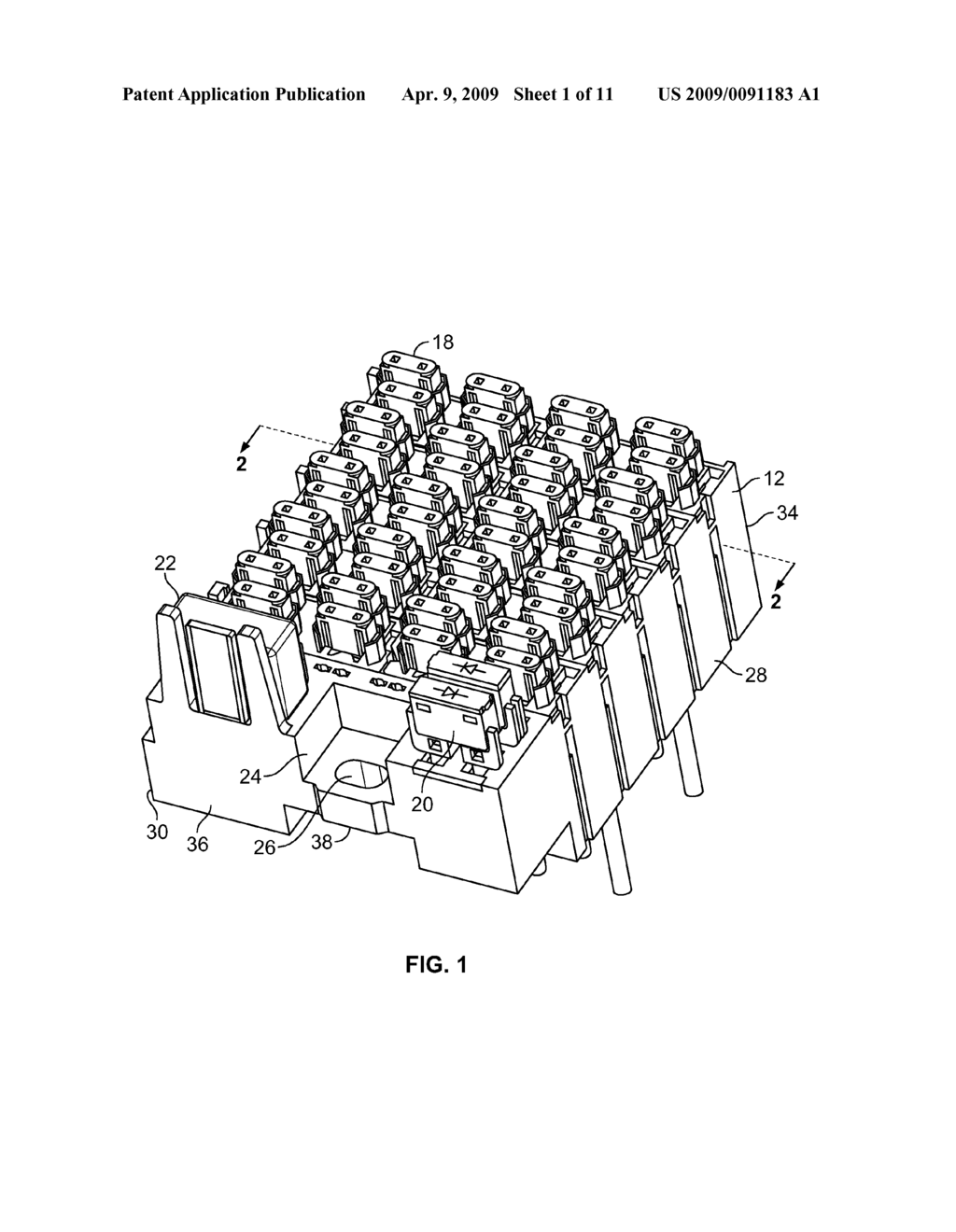 Modular Power Distribution Assembly and Method of Making Same - diagram, schematic, and image 02