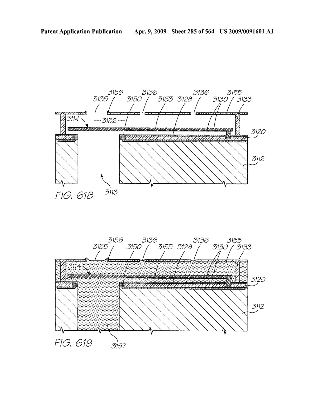 Inkjet Nozzle Utilizing Electrostatic Attraction Between Parallel Plates - diagram, schematic, and image 286