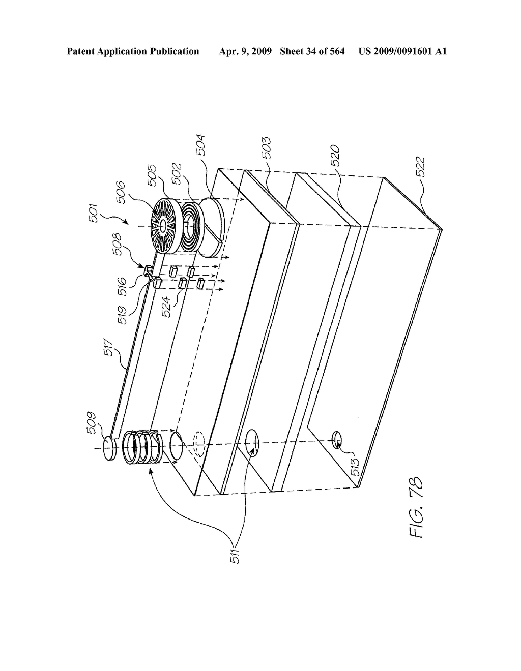 Inkjet Nozzle Utilizing Electrostatic Attraction Between Parallel Plates - diagram, schematic, and image 35