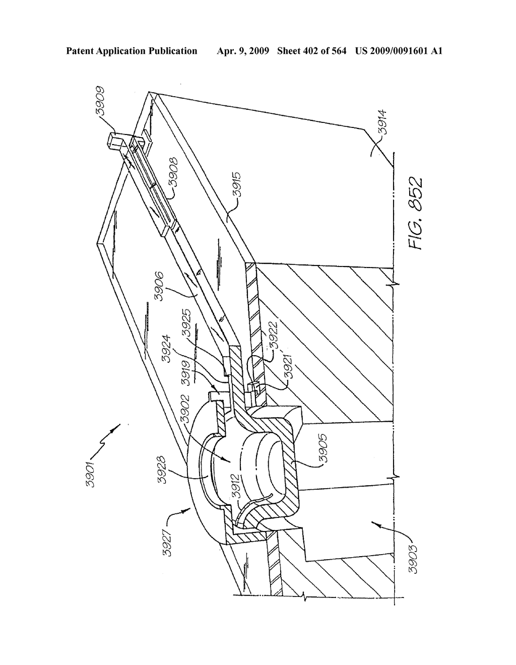 Inkjet Nozzle Utilizing Electrostatic Attraction Between Parallel Plates - diagram, schematic, and image 403