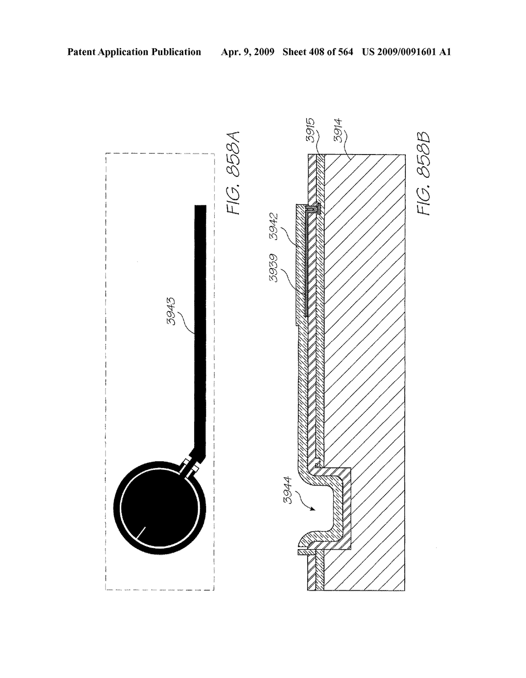 Inkjet Nozzle Utilizing Electrostatic Attraction Between Parallel Plates - diagram, schematic, and image 409